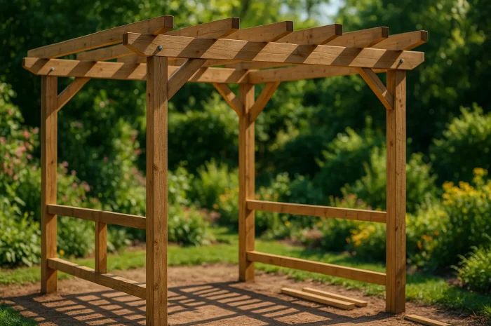 comment fabriquer une pergola bois